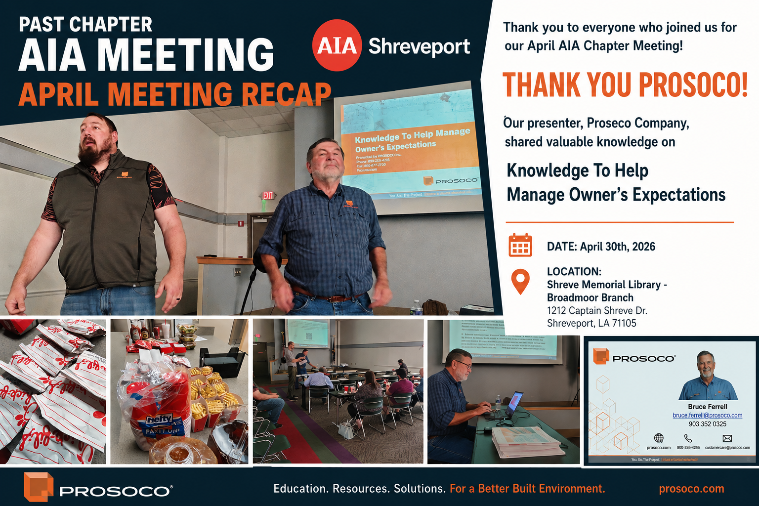 AIA Shreveport April Chapter Meeting Recap